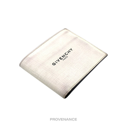 🔴 Givenchy Glow In The Dark 8CC Bifold Wallet - White Black