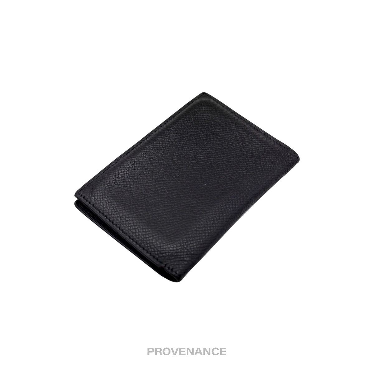 🔴 Hermes MC2 Euclide Card Holder Wallet - Epsom Noir Black