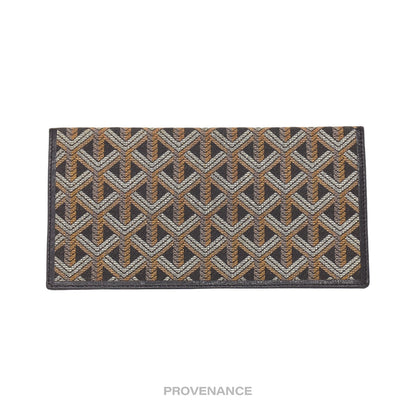 🔴 Goyard Long Wallet - Black Jacquard Goyardine