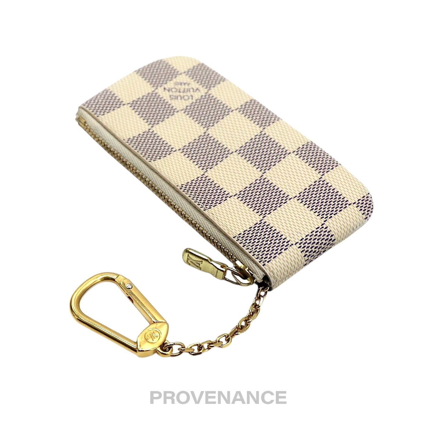 🔴 Louis Vuitton Key Pouch Cles - Damier Azur