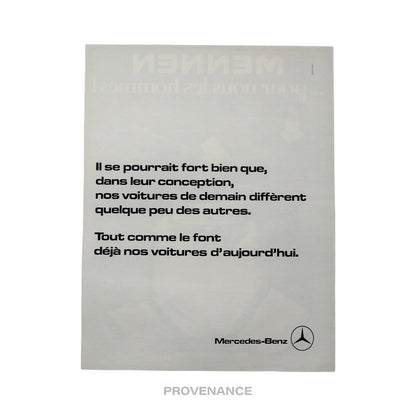 🔴 Mercedes-Benz Antique Vintage Newsprint Ad - French Text