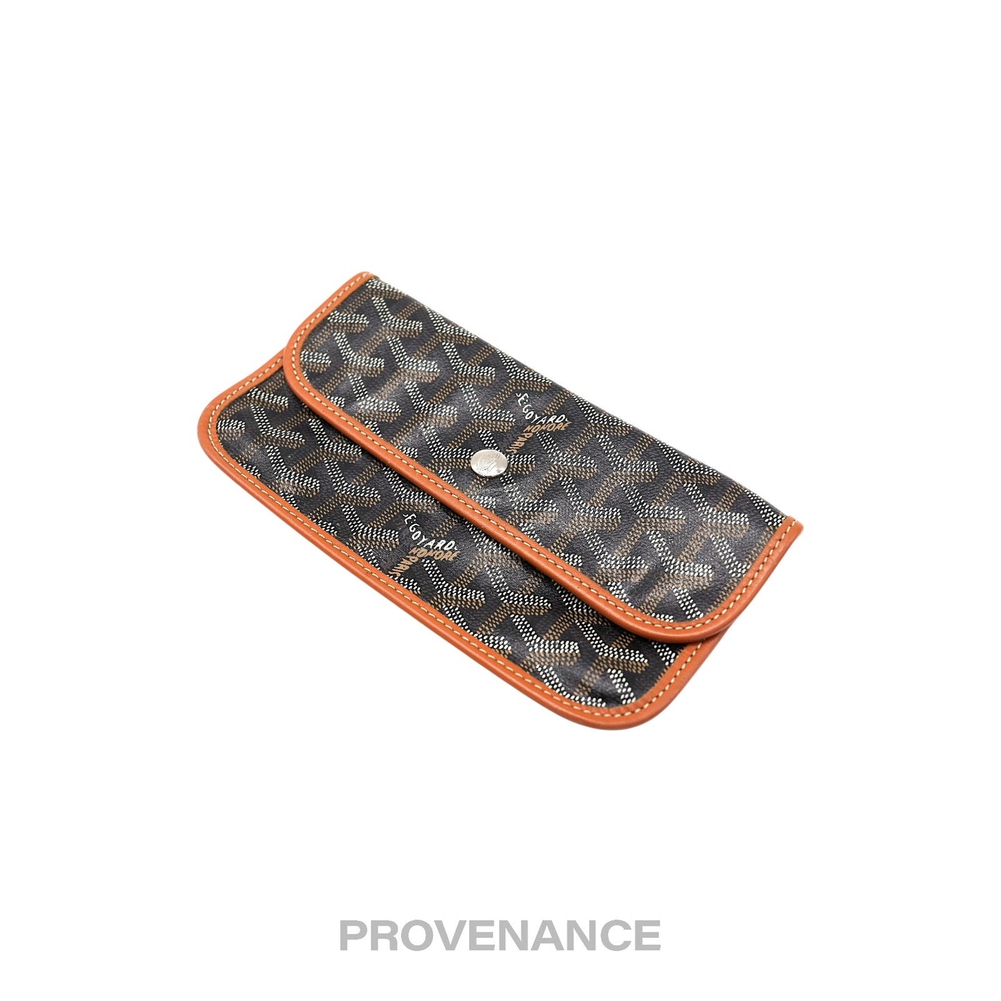 🔴 Goyard St. Louis Pouch - Black/Tan Goyardine