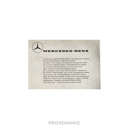 🔴 Mercedes-Benz Antique Vintage Newsprint Ad - 220 SE Car