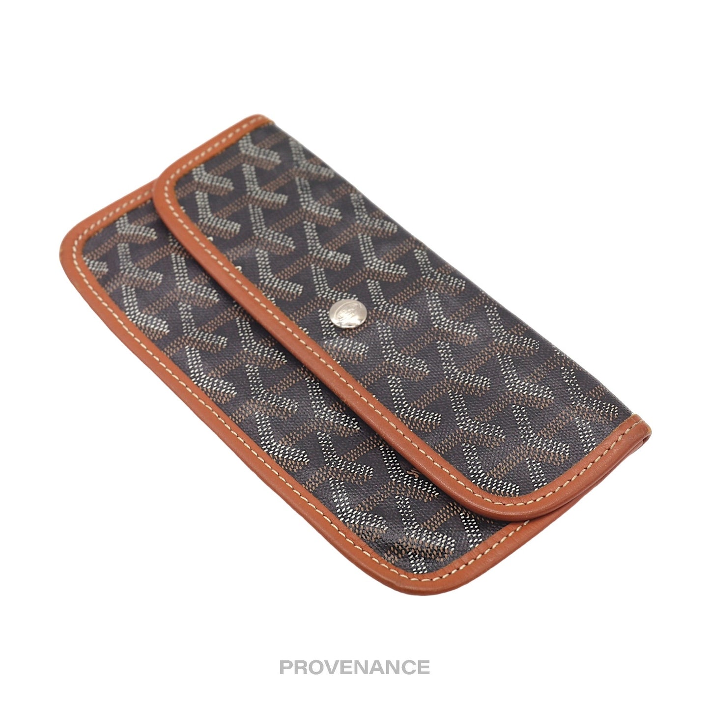 🔴 Goyard St. Louis Pouch - Black/Tan Goyardine