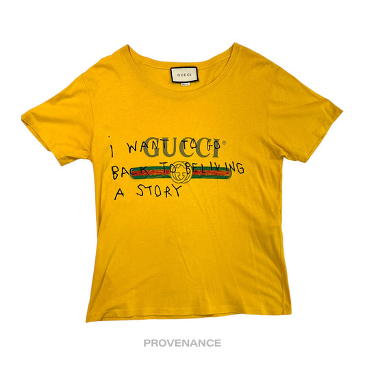 🔴 Gucci Coco Capitan T-Shirt - Yellow XS