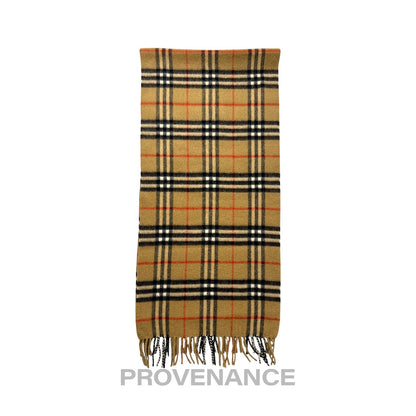 🔴 Vintage Burberrys Scarf Nova Check 100% PURE CASHMERE