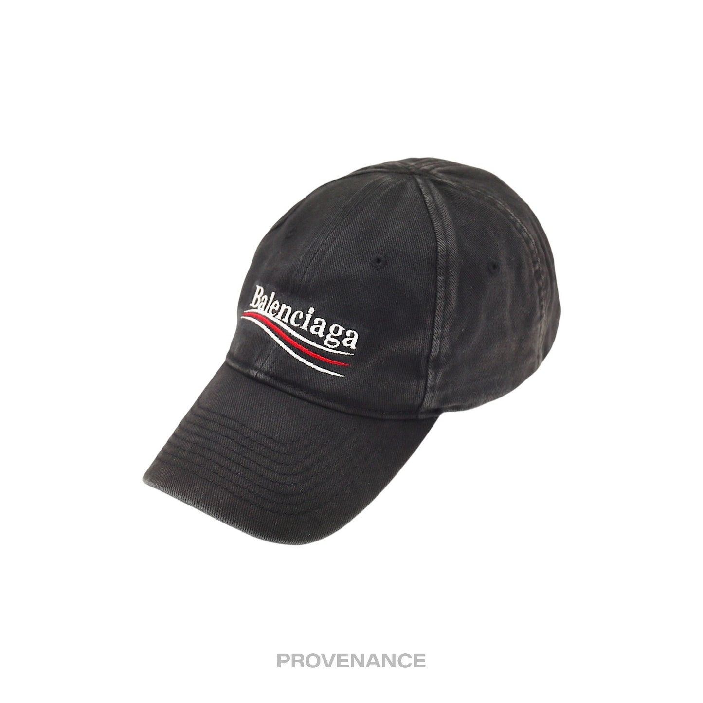 🔴 Balenciaga Political Campaign Cap Hat - Washed Black