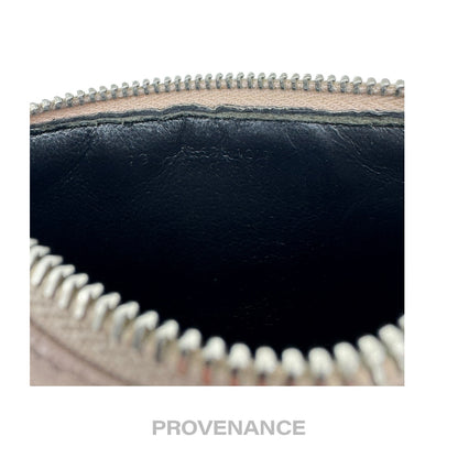 🔴 Saint Laurent Paris SLP Fragment Zip Card Wallet - Powder Pink