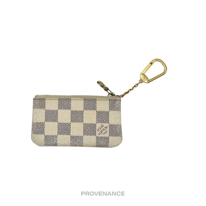 🔴 Louis Vuitton Key Pouch Cles - Damier Azur