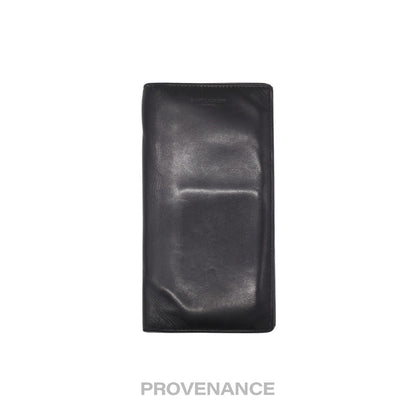🔴 Saint Laurent Paris SLP Long Wallet - Black Calfskin Leather