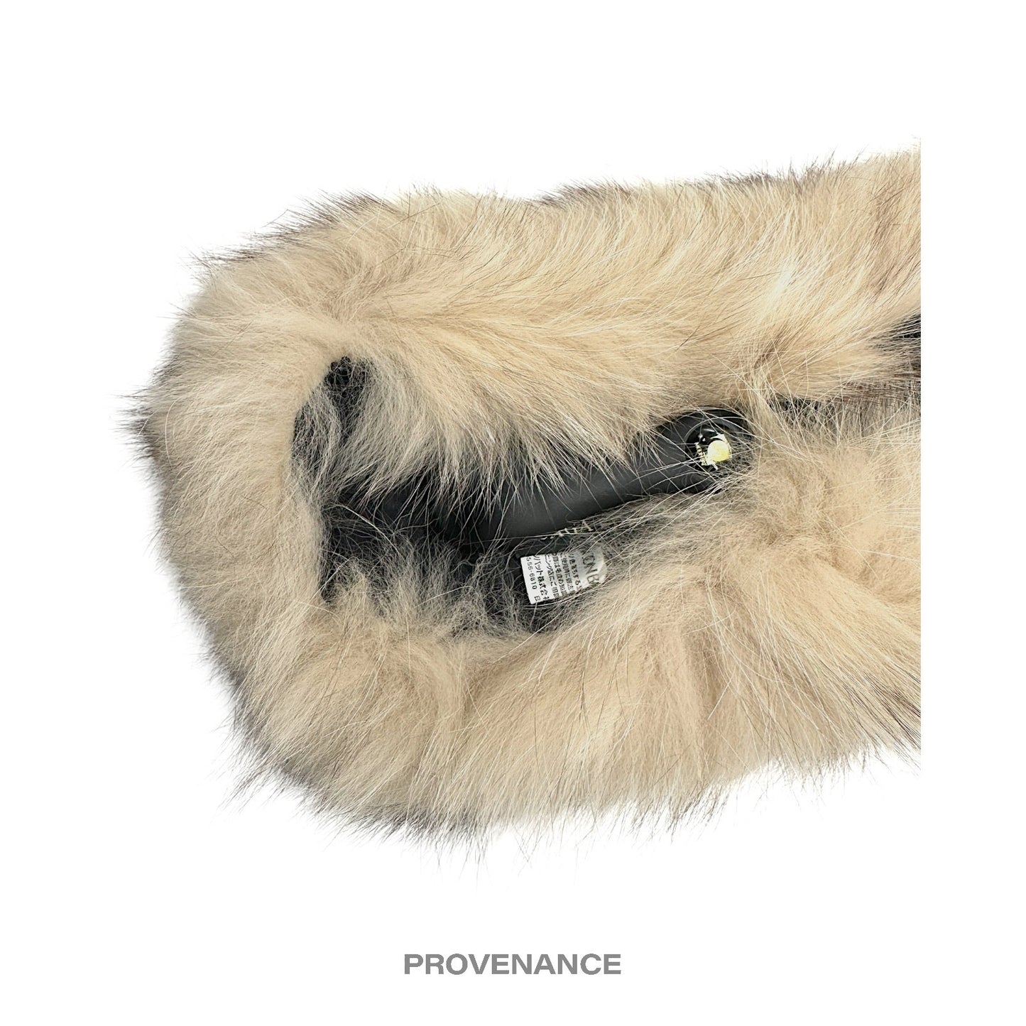 🔴 Givenchy Fur Shawl Scarf - Cream Brown Fox