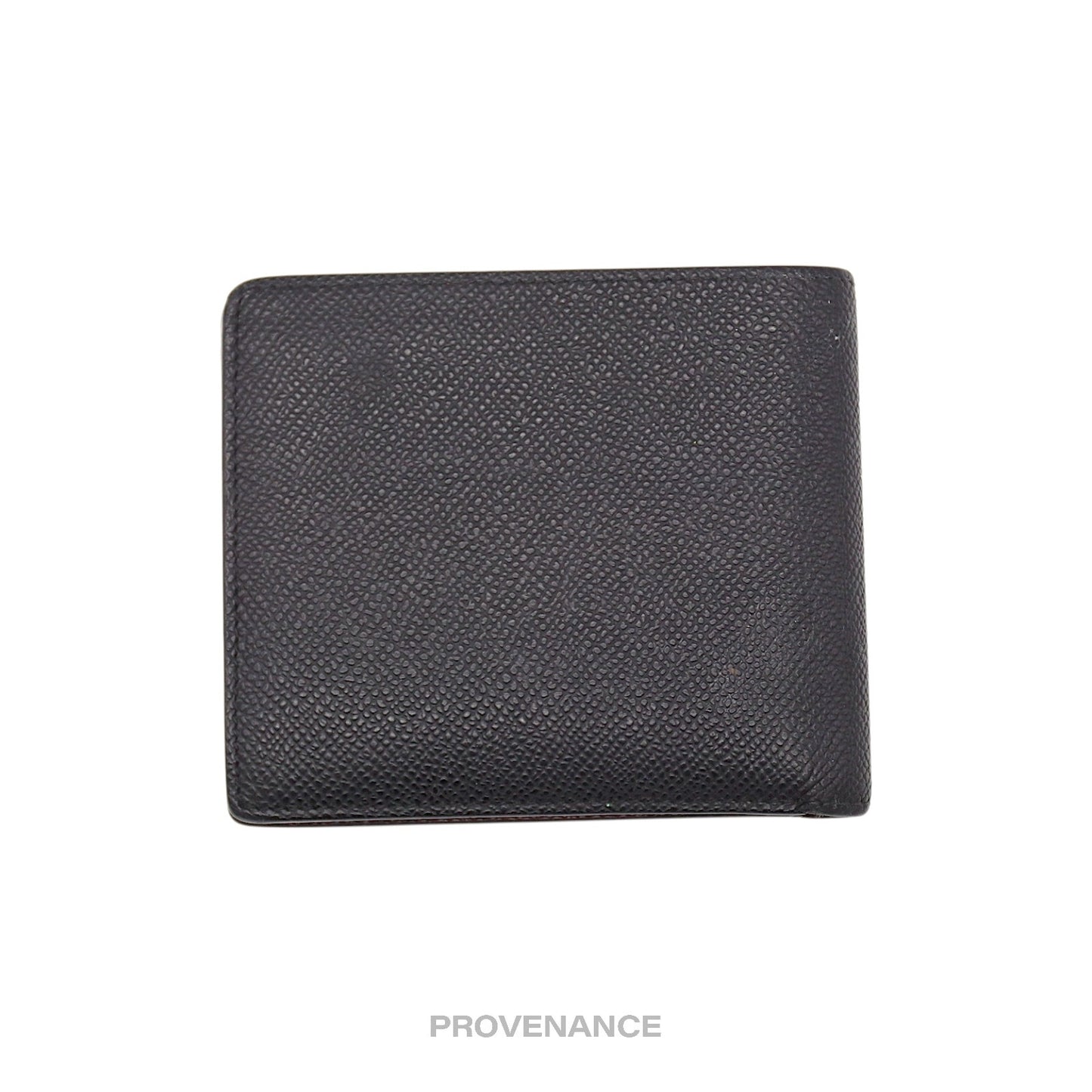 🔴 Givenchy Logo Bifold Wallet - Black Red Grained Leather