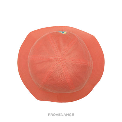 🔴 Balenciaga Embroidered Logo Bucket Hat - Peach