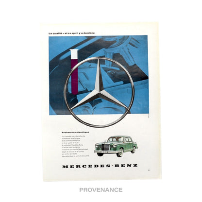 🔴 Mercedes-Benz Antique Vintage Newsprint Ad - Star Car