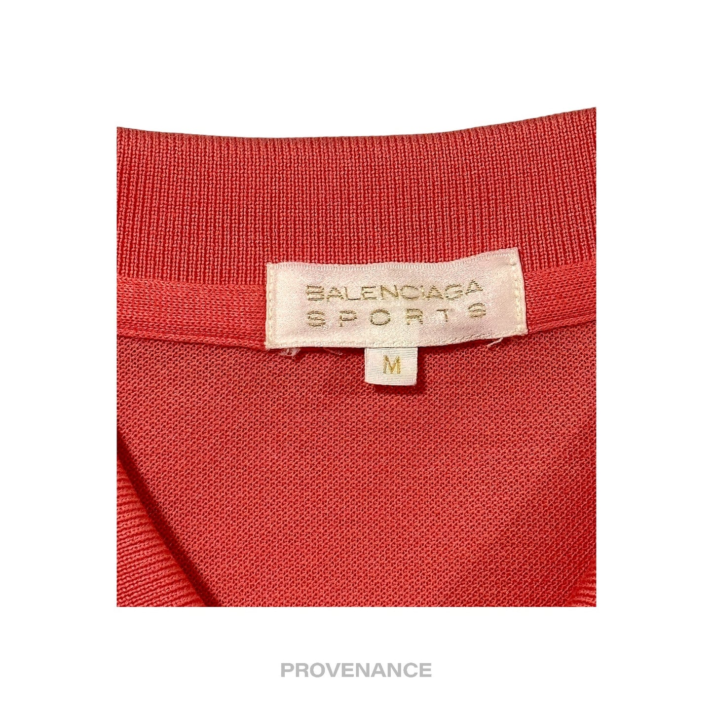 🔴 Balenciaga Sports Golf Polo Shirt - Watermelon Red M