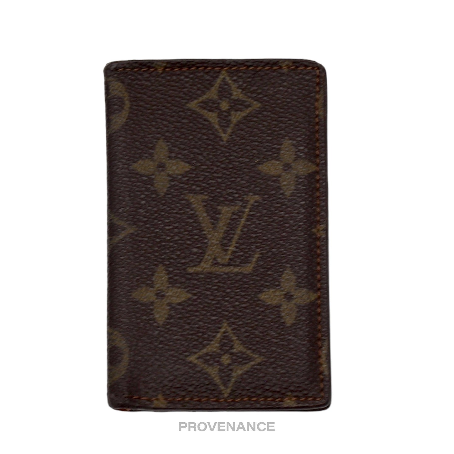 🔴 Louis Vuitton Pocket Organizer Card Wallet - Monogram Small "f"