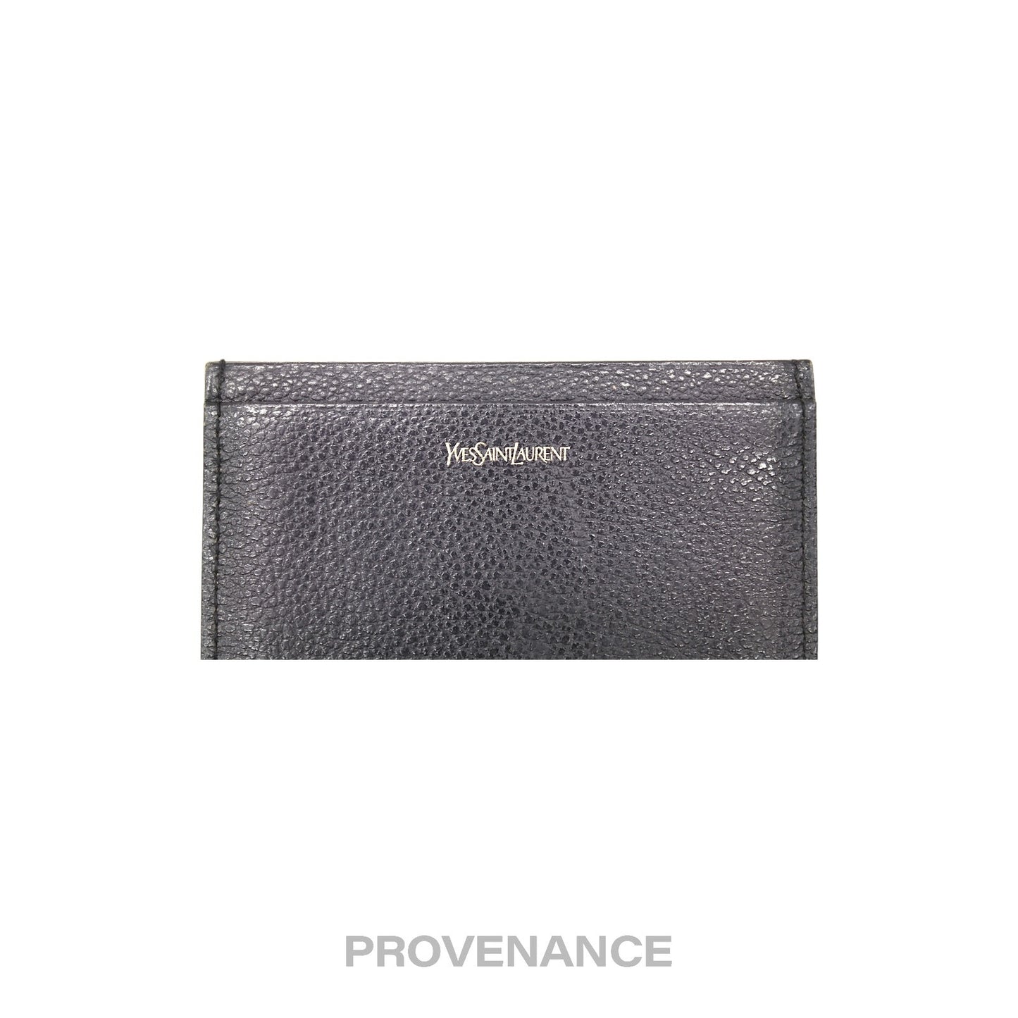 🔴 Saint Laurent Paris YSL Logo Card Holder Wallet - Black