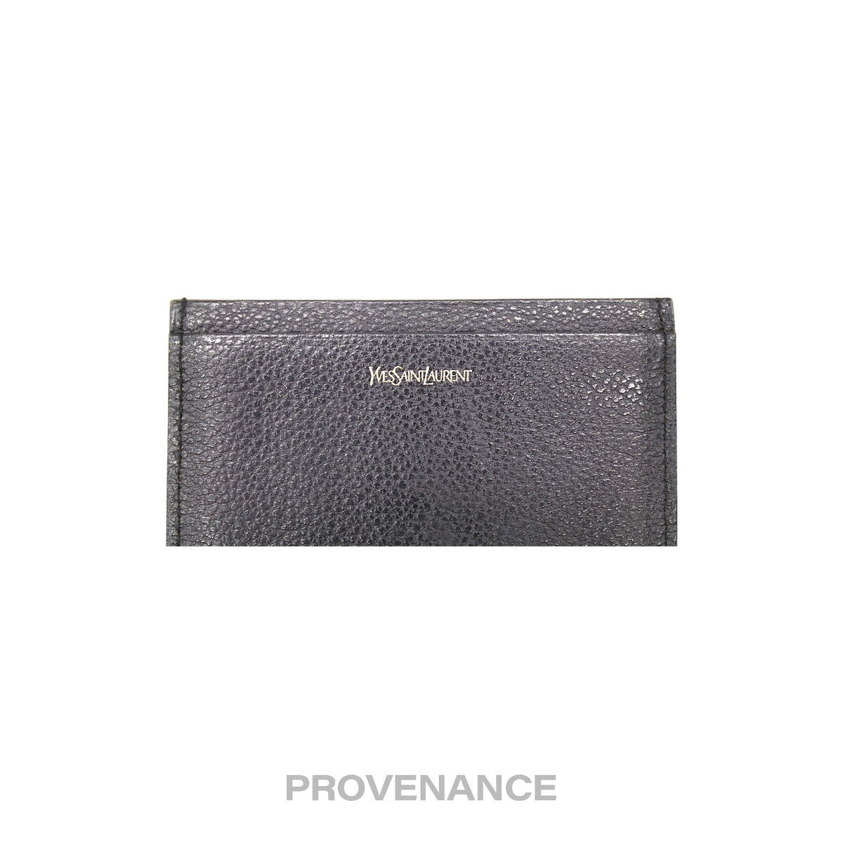 🔴 Saint Laurent Paris YSL Logo Card Holder Wallet - Black