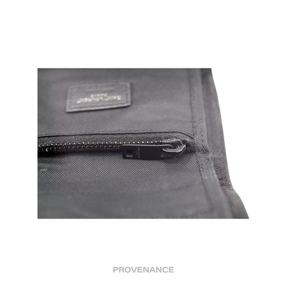 🔴 Saint Laurent Paris SLP Trifold Wallet - Black Technical