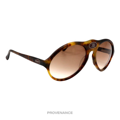 🔴 Bugatti Teardrop Logo Sunglasses - Havanna Brown