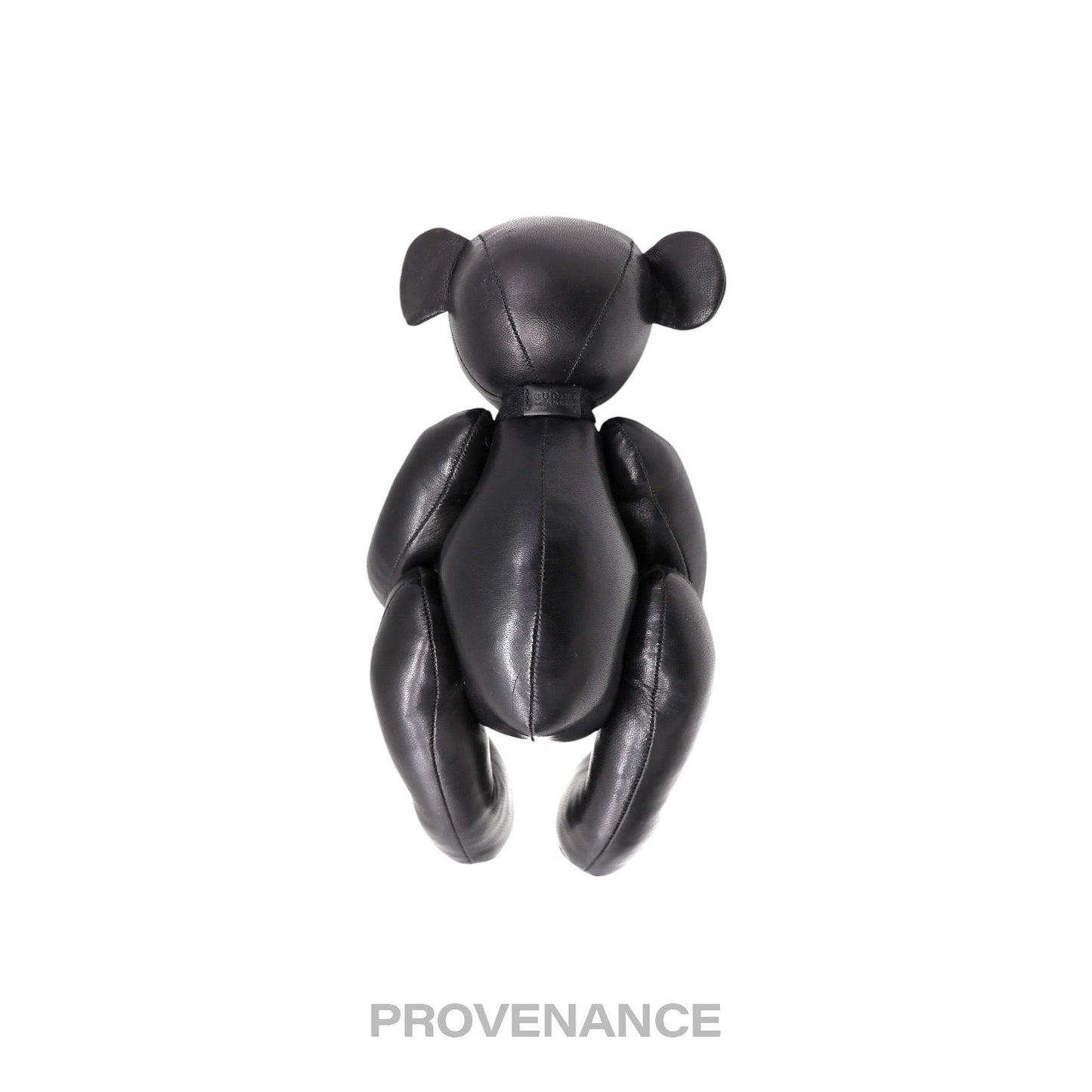 🔴 Gucci Teddy Bear - Black Calfskin Leather