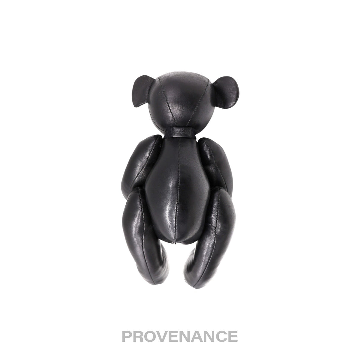 🔴 Gucci Teddy Bear - Black Calfskin Leather