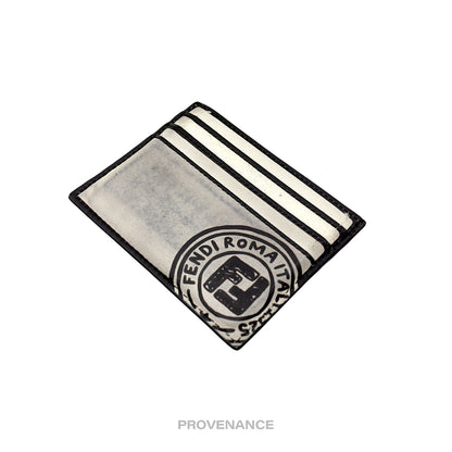 🔴 Fendi x Joshua Vides Card Holder Wallet - Black White