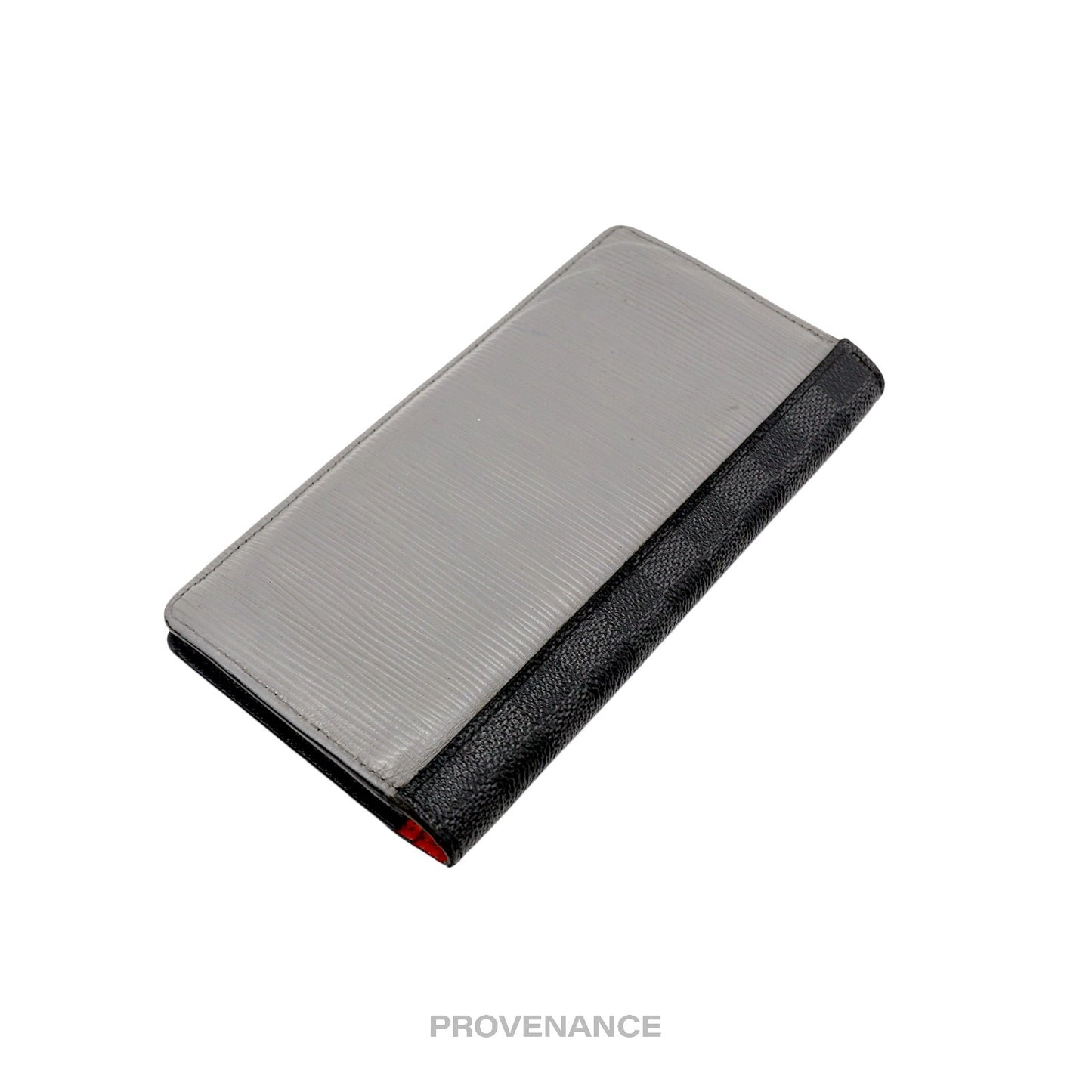 🔴 Louis Vuitton Brazza Long Wallet - Graphite Epi Patchwork