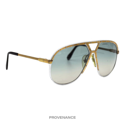 🔴 Alpina M1 Vintage Sunglasses - Silver Gold