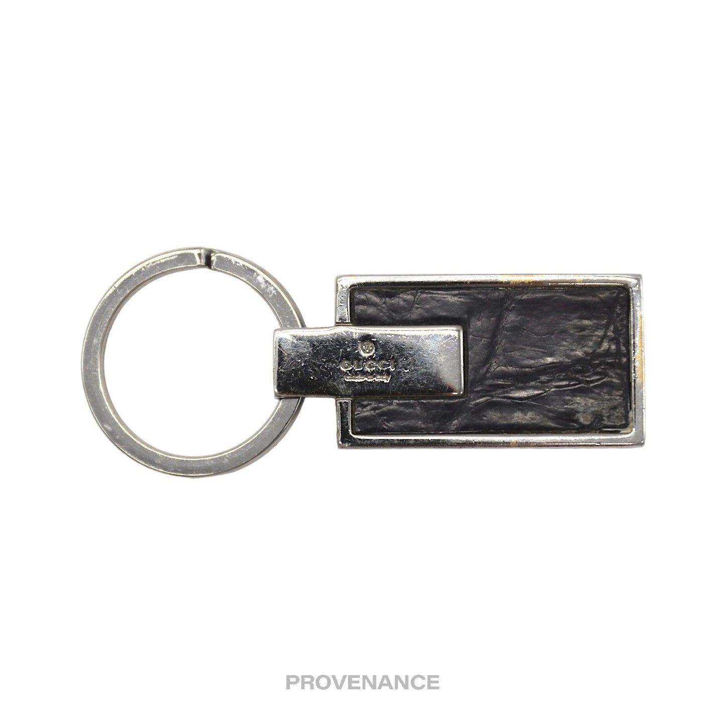 🔴 Gucci Crocodile Keychain - Black Palladium