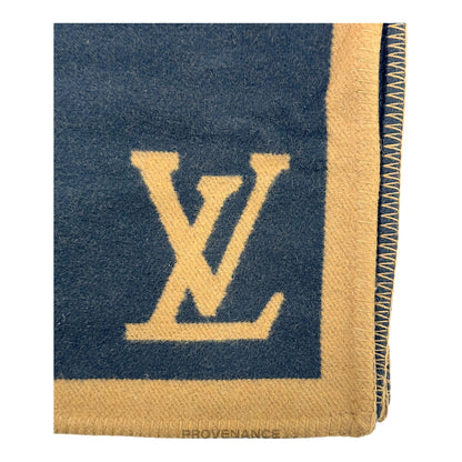 🔴 Louis Vuitton Initials Karakoram Blanket - Wool Cashmere