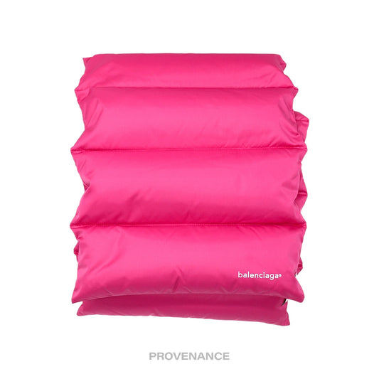 🔴 Balenciaga Puffer Down Scarf - Pink