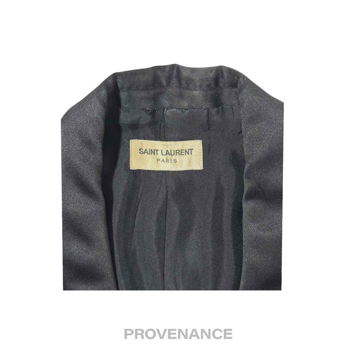 🔴 Saint Laurent Paris SLP Destroyed Tuxedo Dinner Jacket 44