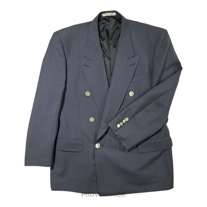 🔴 Givenchy Double Breasted Peak Lapel Jacket - Navy 38