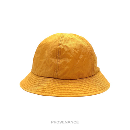 🔴 Balenciaga BB Logo Embroidered Bucket Hat - Golden Ochre