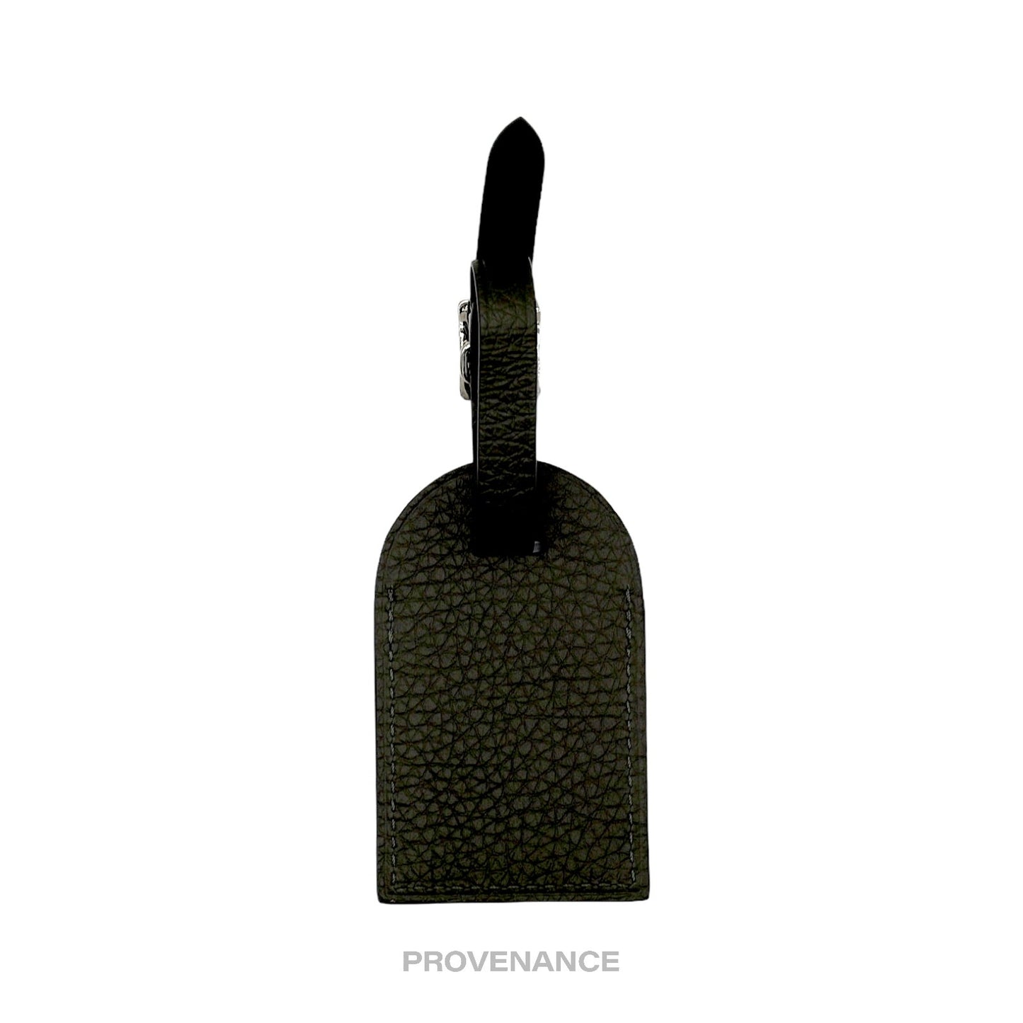 🔴 Louis Vuitton Luggage Tag - Olive Green Taurillon Leather