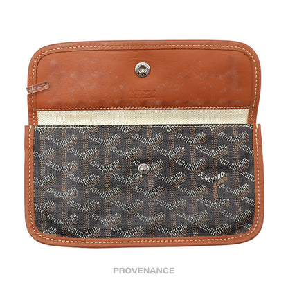 🔴 Goyard St. Louis Pouch - Black/Tan Goyardine