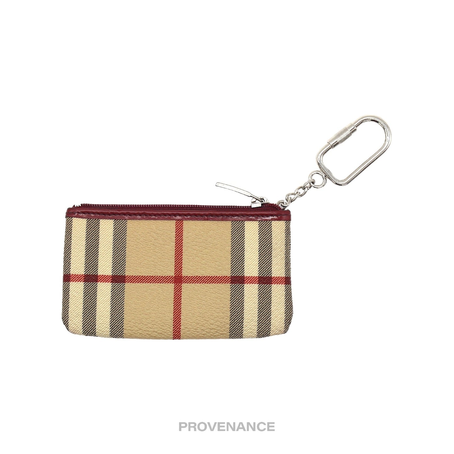 🔴 Burberry Key Pouch Cles - Haymarket Check Red