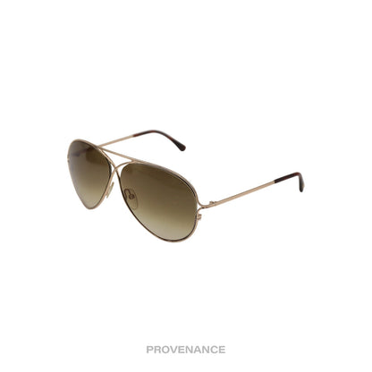 🔴 Tom Ford Shooting Sunglasses - Gold Brown Gradient