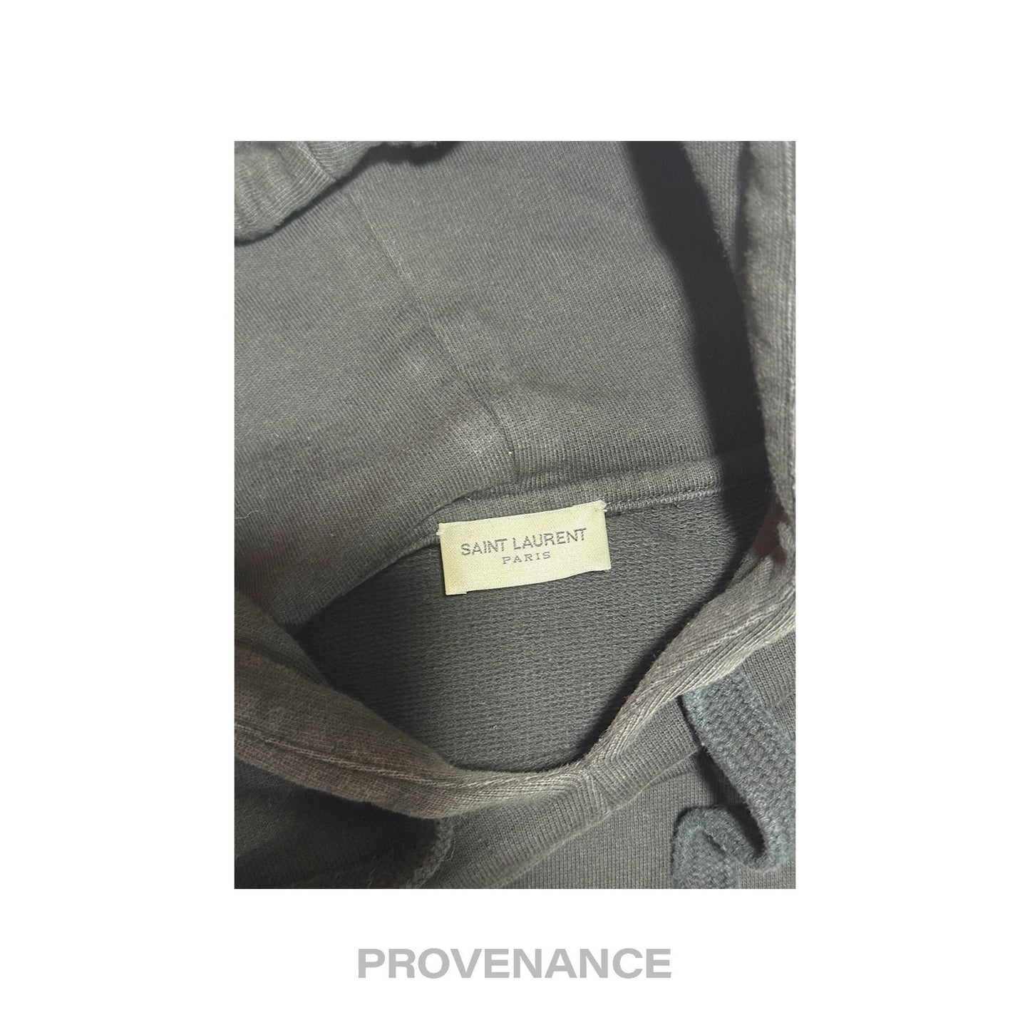 🔴 Saint Laurent Paris SLP Logo Hoodie Slow Kissing Black S