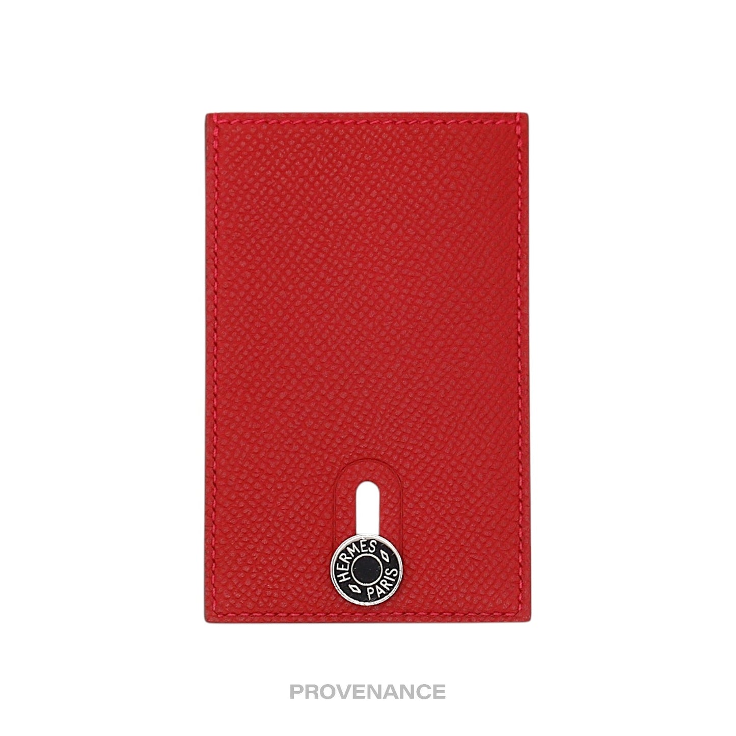 🔴 Hermes "POUR LOUIS XIII" Diabolo Card Holder Wallet - Red