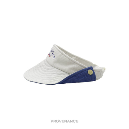 🔴 Givenchy Play Logo Embroidered Visor - White/Blue