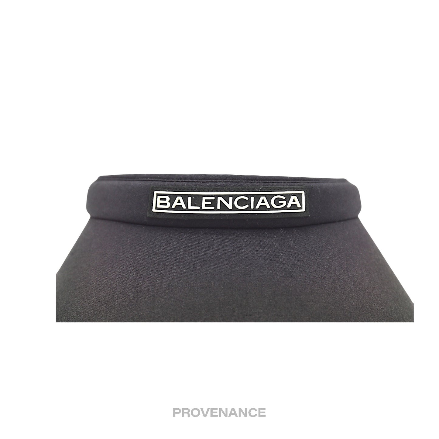 🔴 Balenciaga Logo Visor - Black White