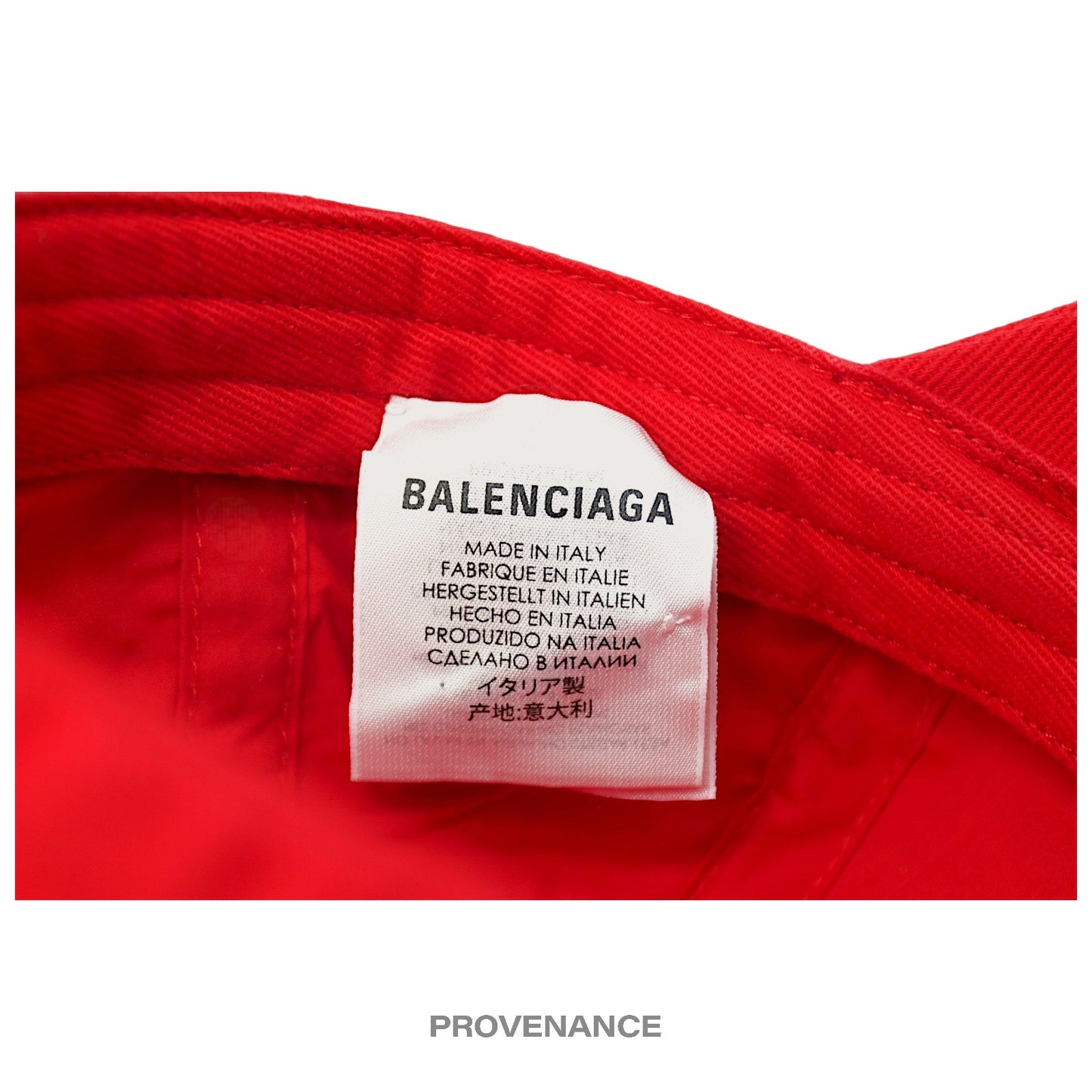 🔴 Balenciaga BB Embroidered Logo Cap - Red Black