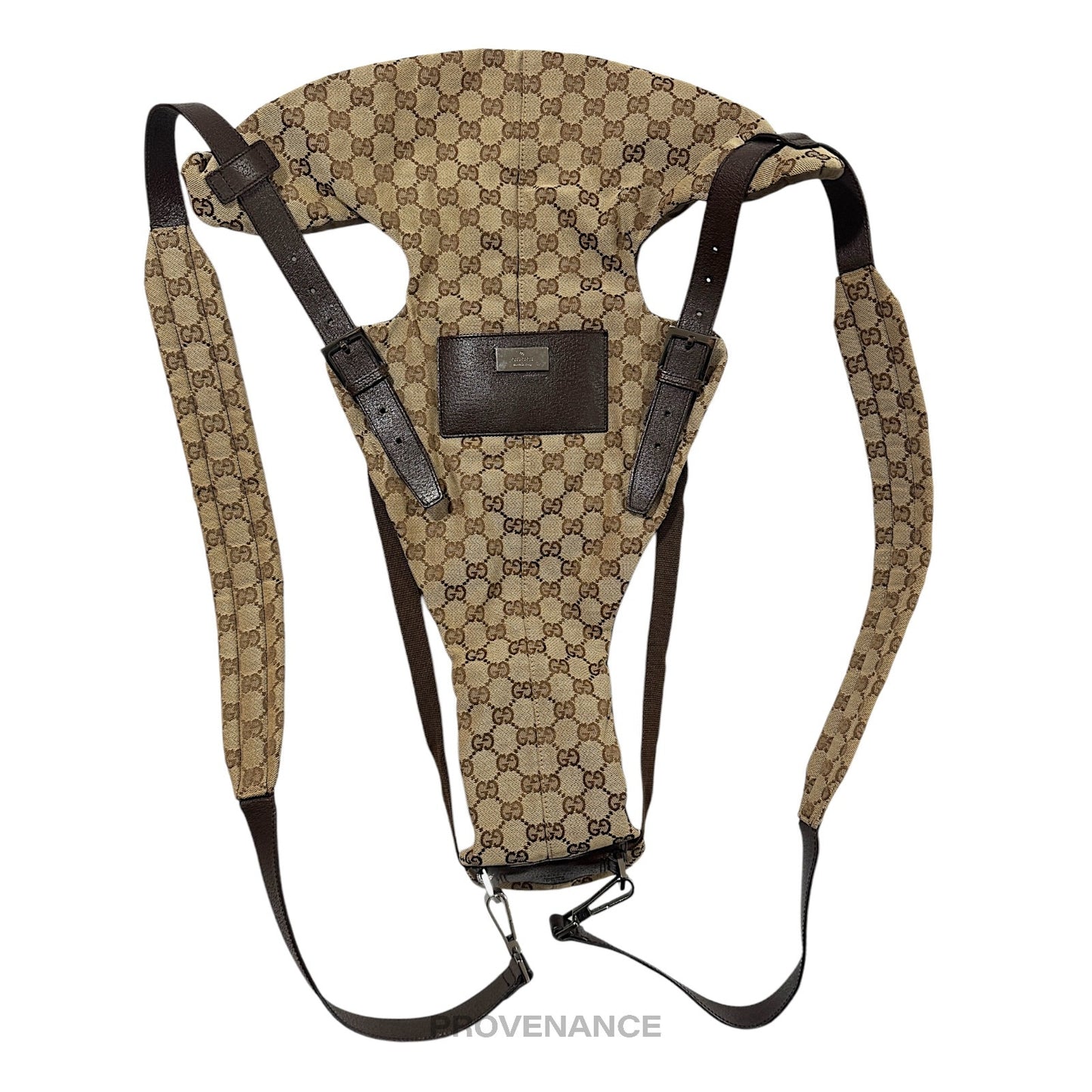 🔴 Gucci Baby Carrier - GG Canvas Monogram Brown