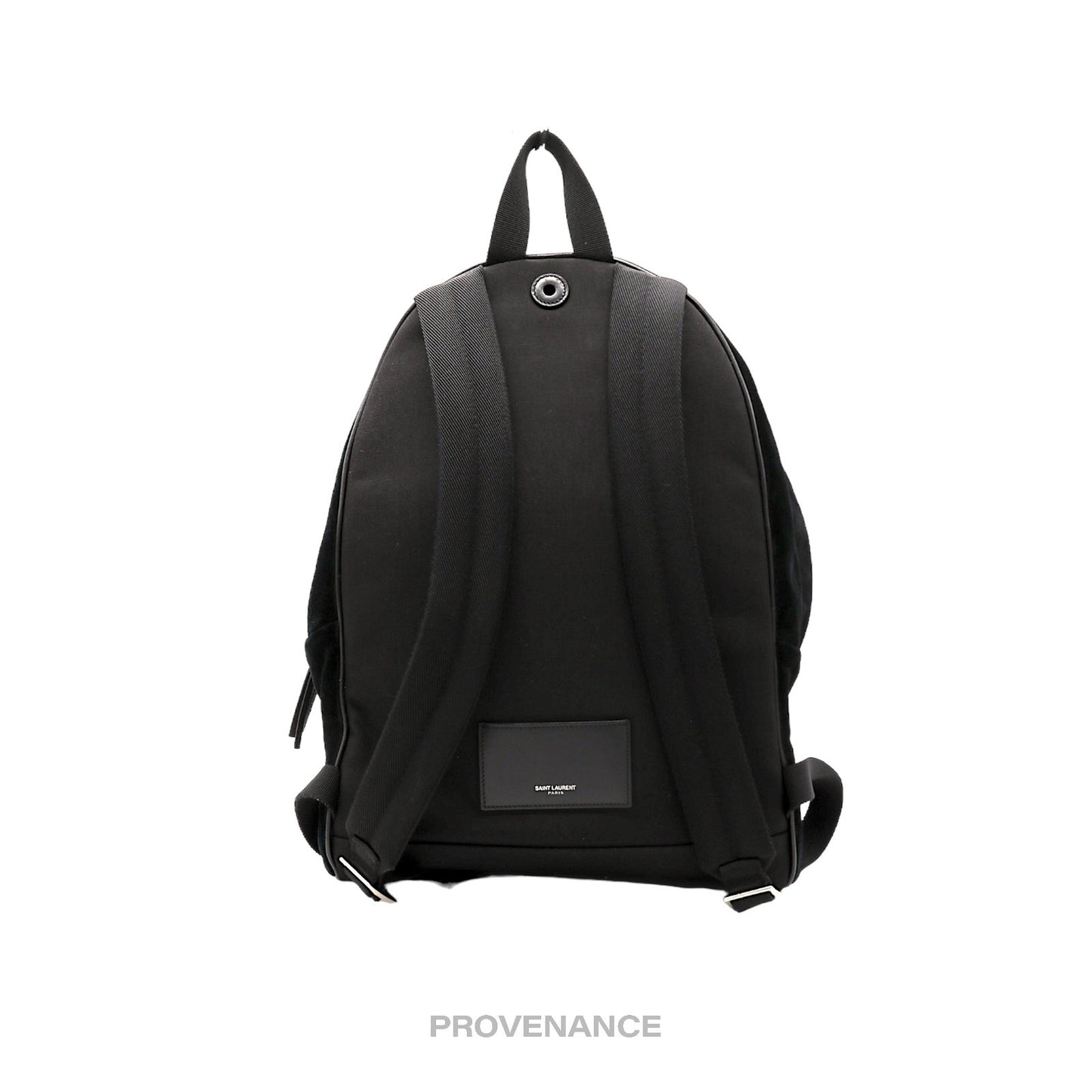 🔴 Saint Laurent Paris SLP City Backpack Bag - Black Suede