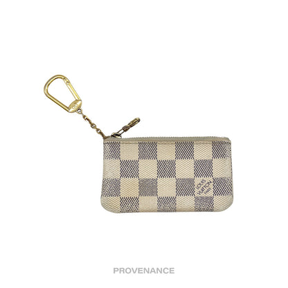 🔴 Louis Vuitton Key Pouch Cles - Damier Azur