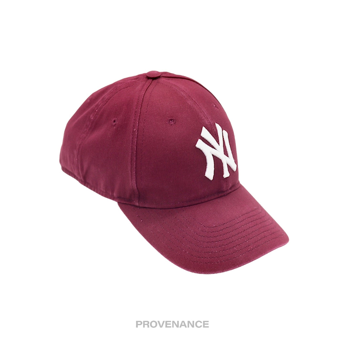 🔴 Gucci x NY Yankees Embroidered Hat Cap - Burgundy with Moth