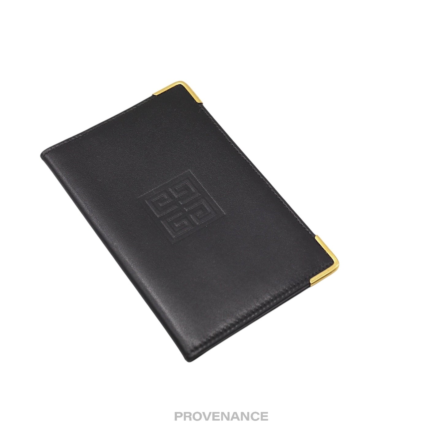 🔴 Givenchy 4G Logo Pocket Organizer Wallet - Black Leather