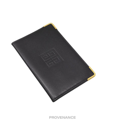 🔴 Givenchy 4G Logo Pocket Organizer Wallet - Black Leather